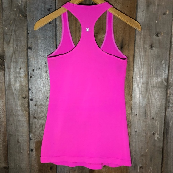Lululemon raceback pink tank
